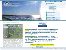 Tablet Screenshot of feriendorf-nordsee.de
